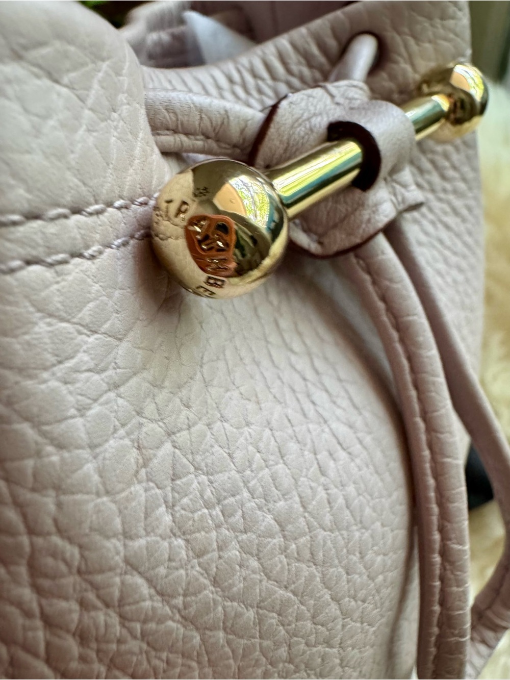 STRATHBERRY Lana Osette Leather Pouch in Lilac - Picture 3 of 7